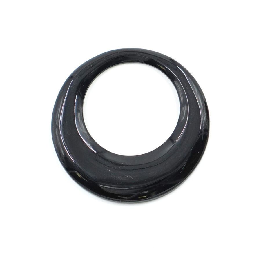 Creola in Corno forma Goccia 50mm – Nero Liscio