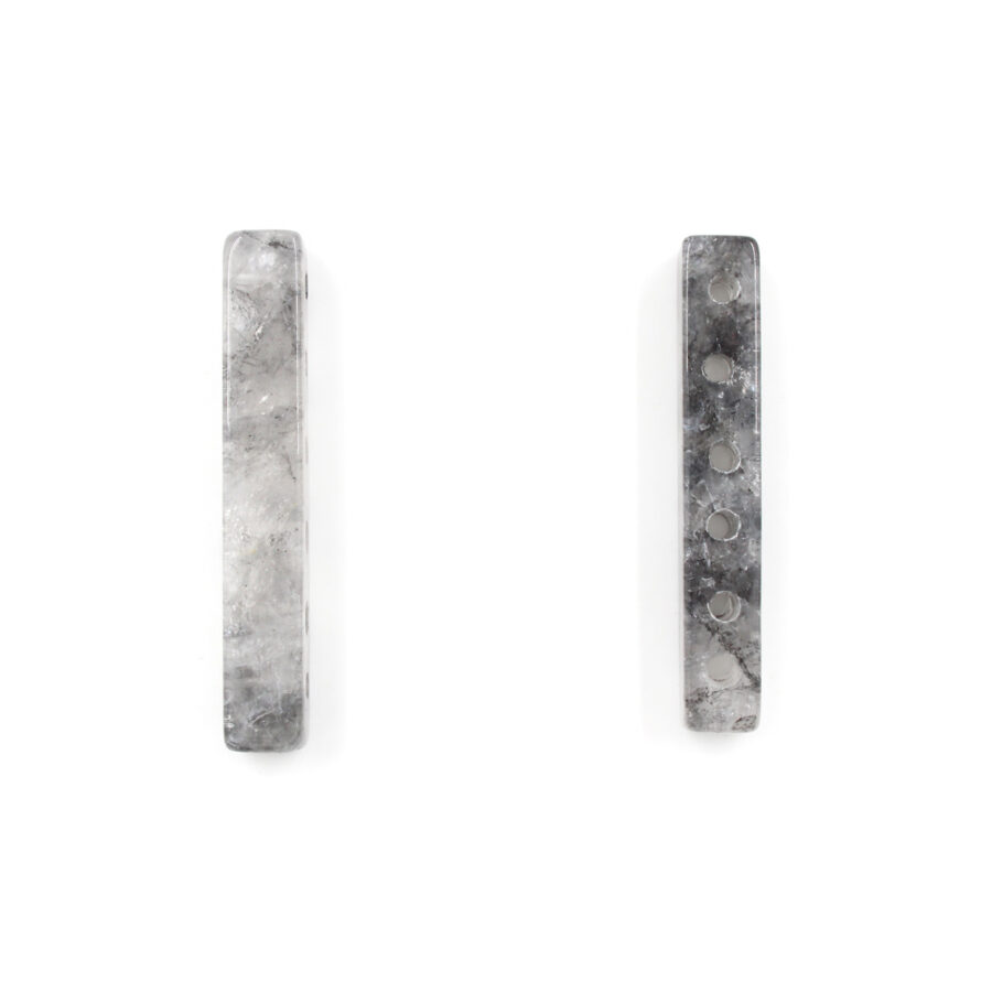Quarzo Grigio separatore rettangolare 40x6mm