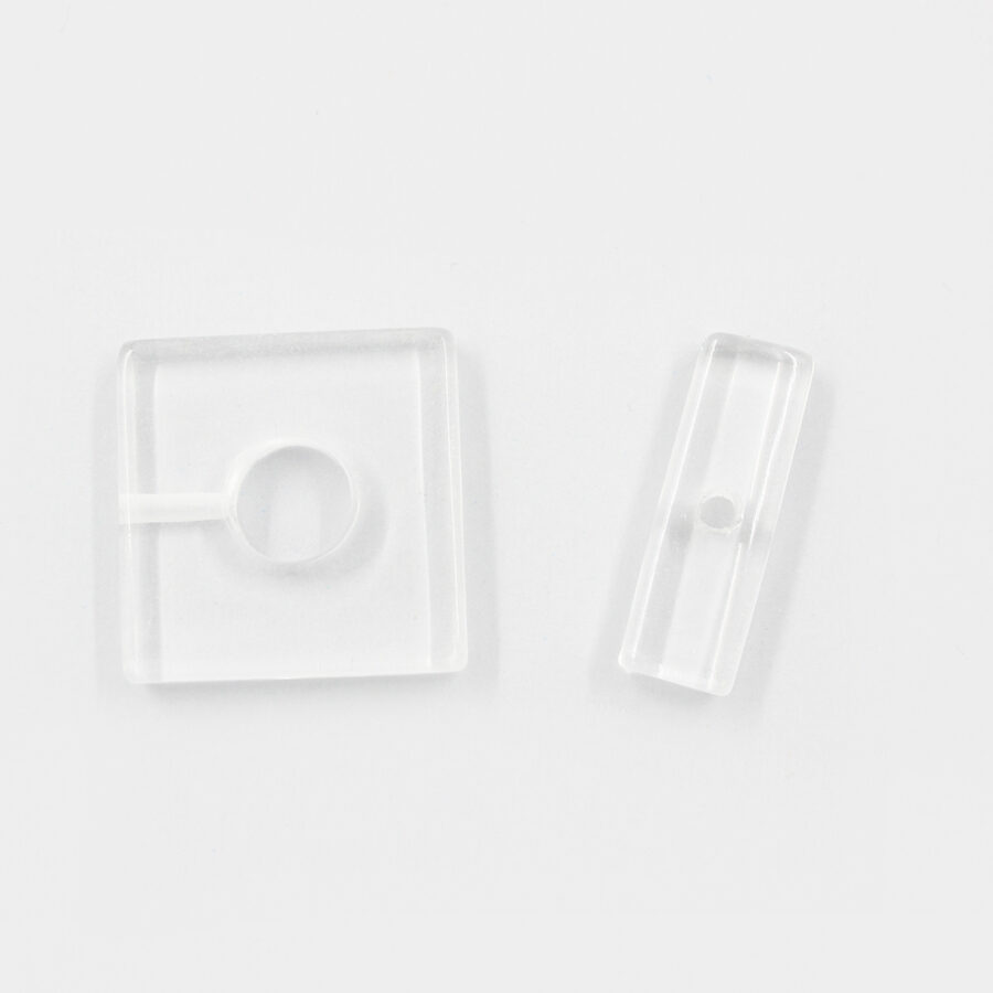 Cristallo chiusura rettangolare 40x30mm