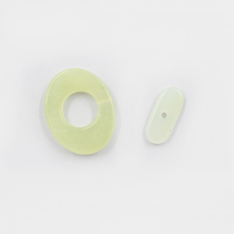 New Jade chiusura ovale 22x28mm