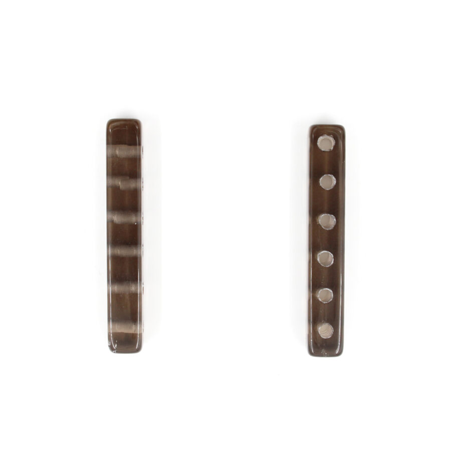 Quarzo Fumè separatore rettangolare 40x6mm