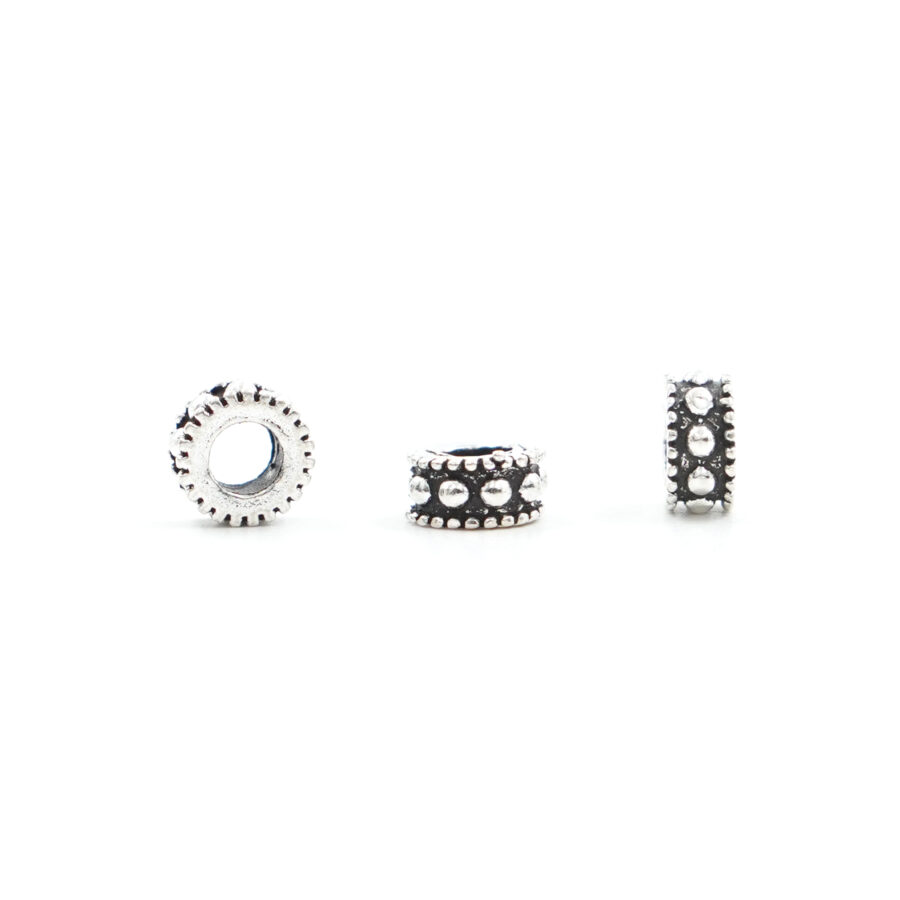 Argento 925‰ distanziatori rondelle 6x3mm