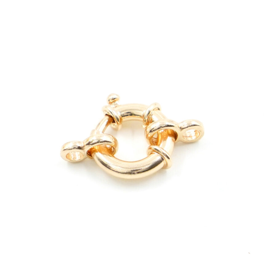 Argento 925 chiusura 12mm con ottino – Dorato