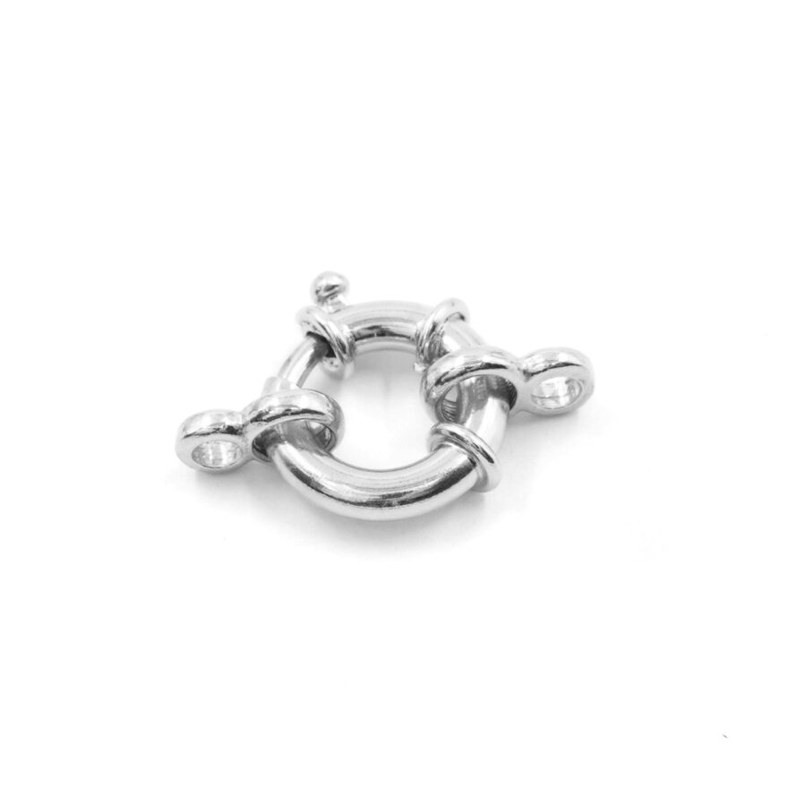 Argento 925 chiusura 12mm con ottino – Rodiato