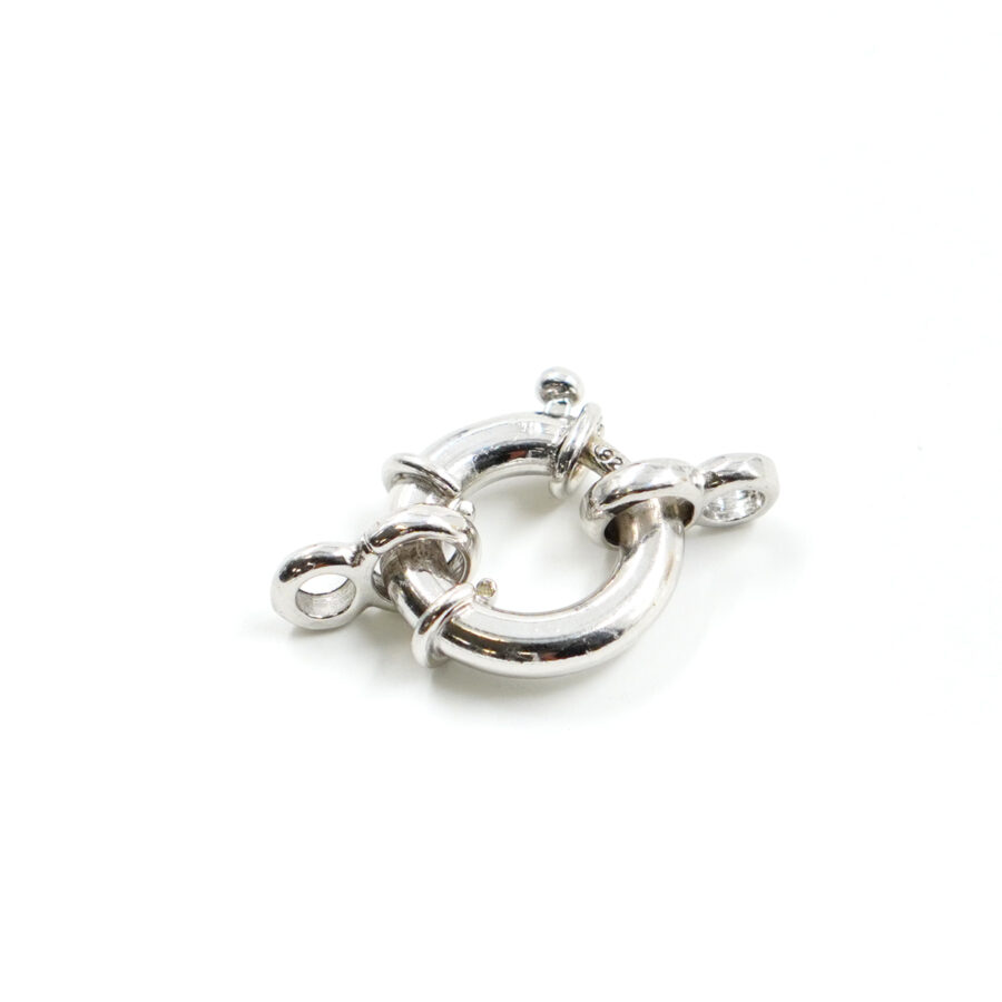 Argento 925 chiusura 14mm con ottino – Rodiato