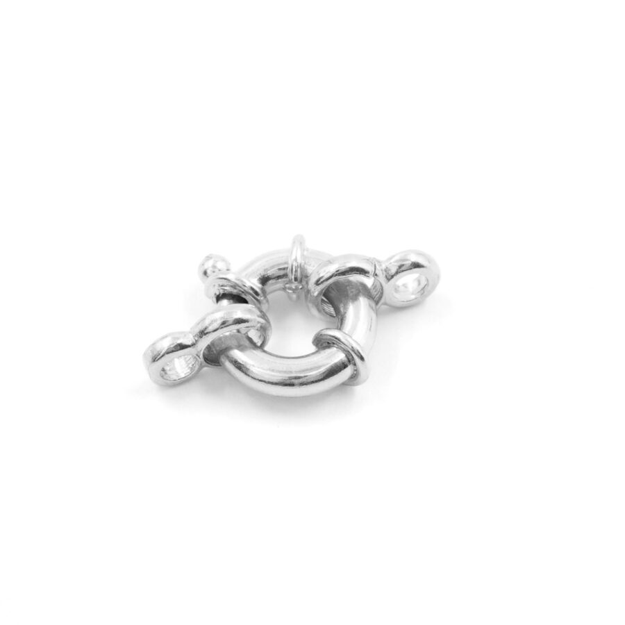 Argento 925 chiusura 10mm con ottino – Rodiato