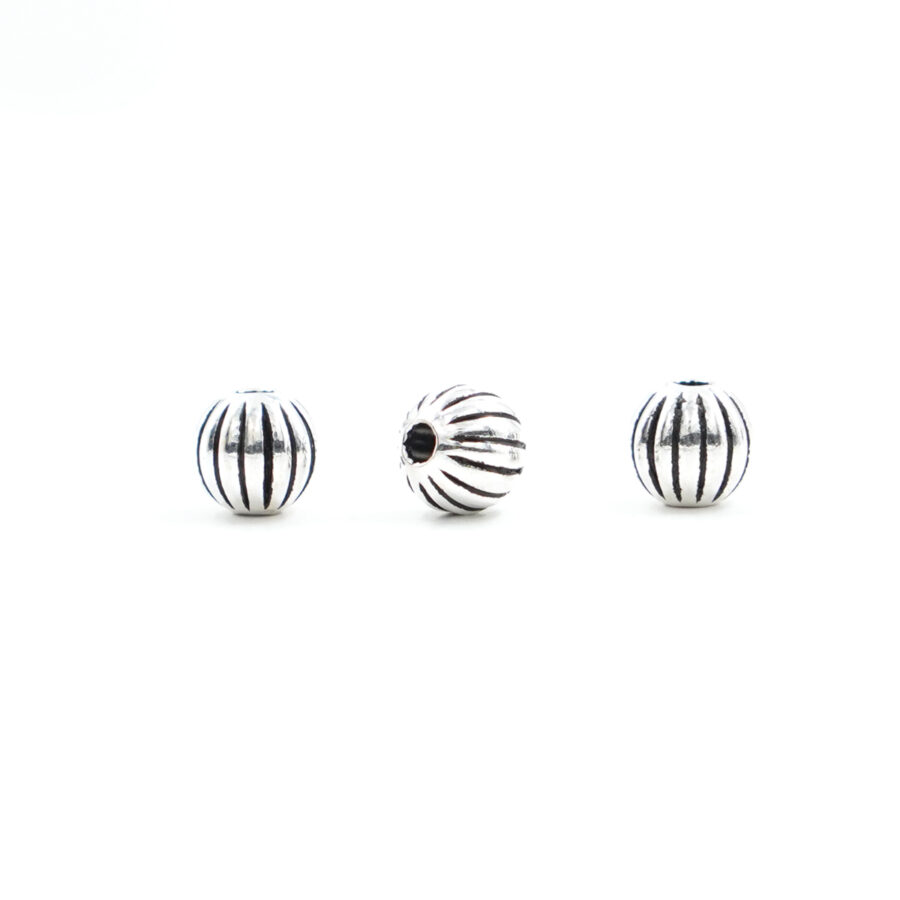 Argento distanziatore tondo 6mm