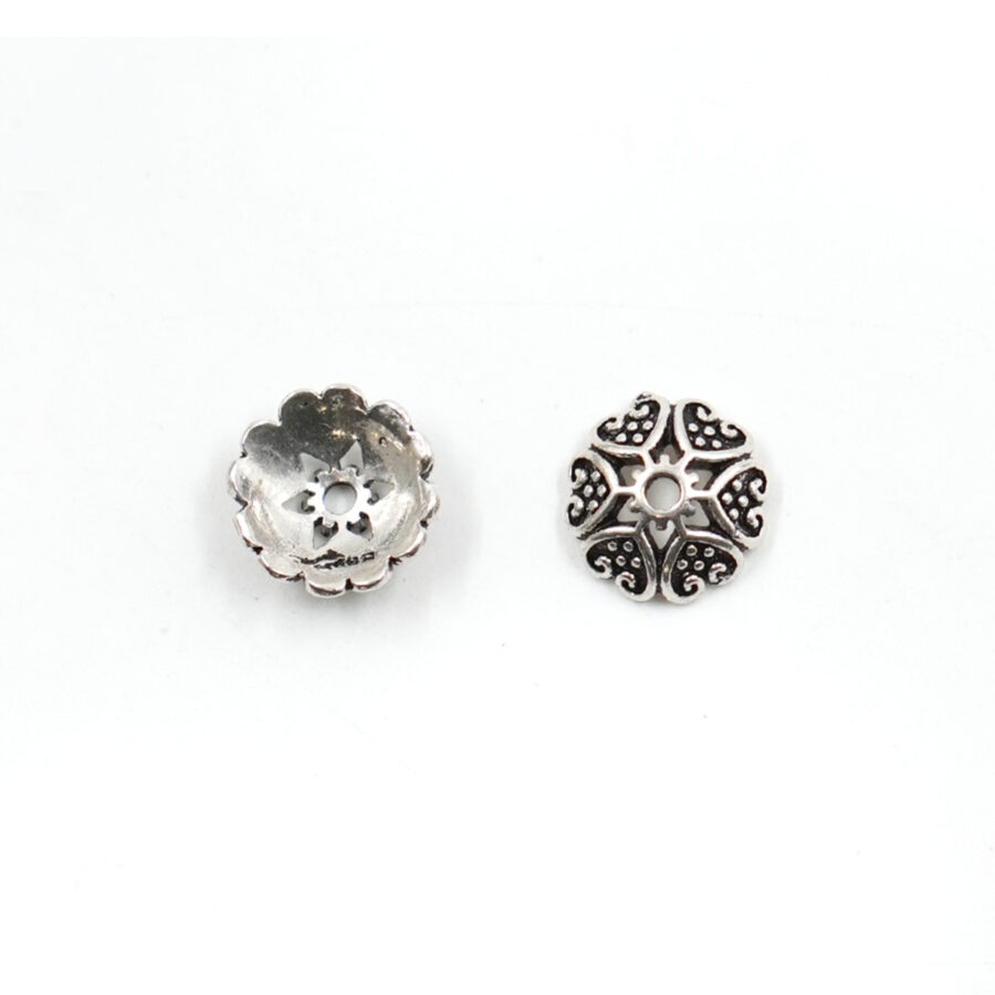 Argento coppiglie fiore 10mm
