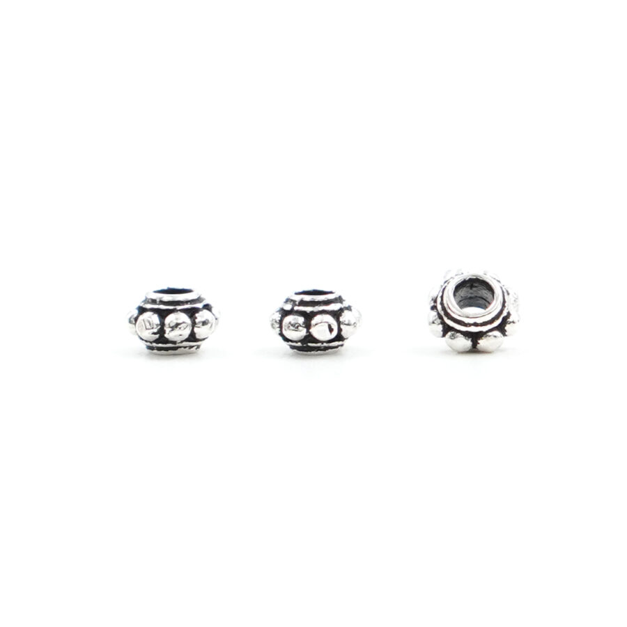 Argento 925‰ distanziatori rondelle 4x3mm