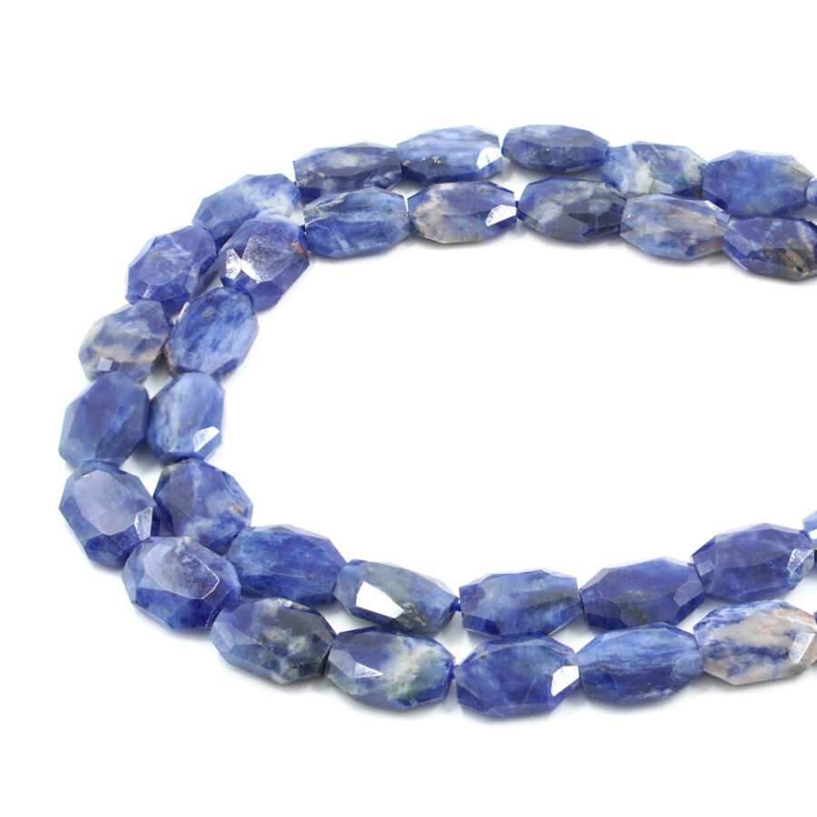 Sodalite fili ottagonali sfaccettati ~16x12mm