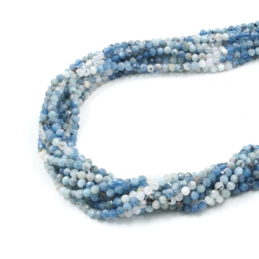 Acquamarina fili tondi sfaccettati 4mm – Multicolore