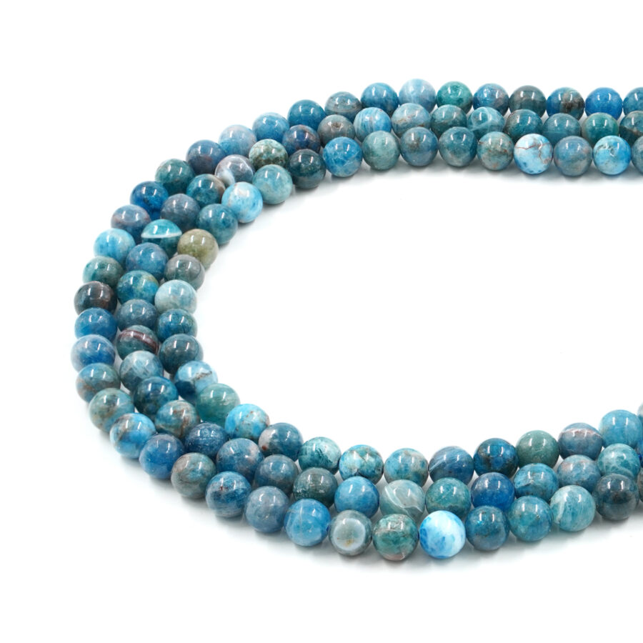 Apatite fili tondi 8mm – Qualità AB