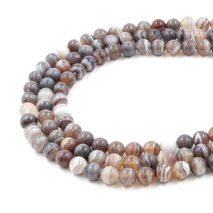 Agata Botswana fili tondi 10mm