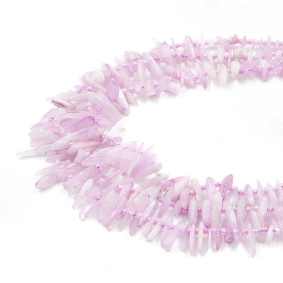Kunzite fili chips a gradazione