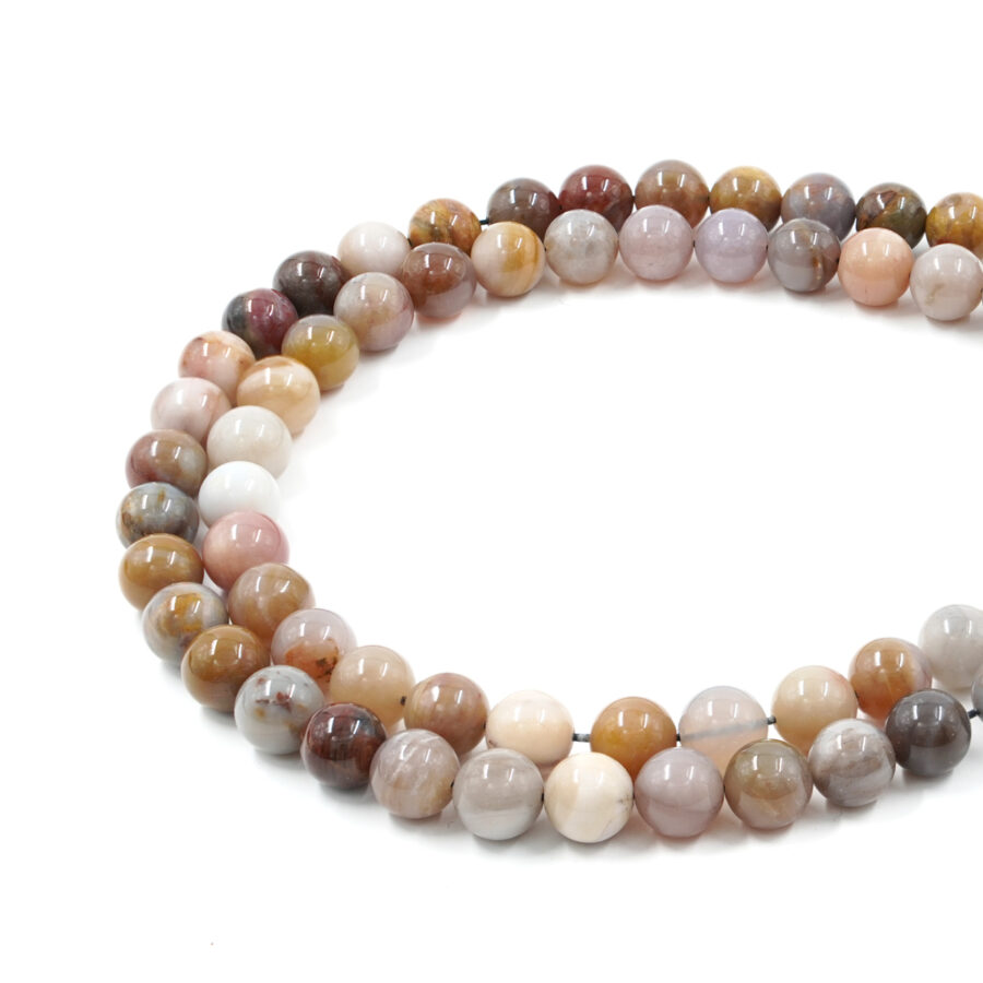 Wood Jasper fili tondi 9-10mm - immagine 2