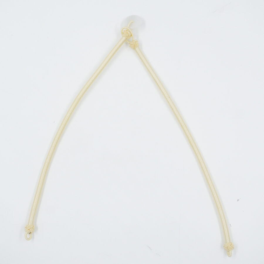 Laccio in cotone a due elementi spessore 5mm chiusura in giada – Vari Colori - immagine 3