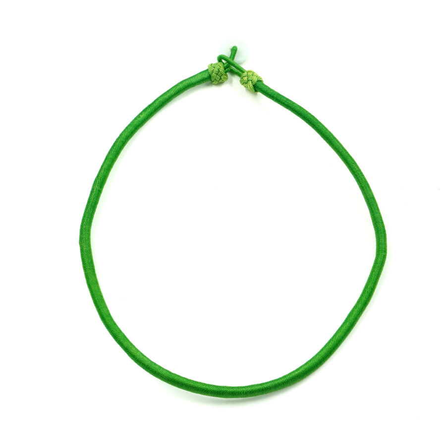 Laccio in cotone a 1 filo spessore 5mm chiusura in giada – Vari Colori