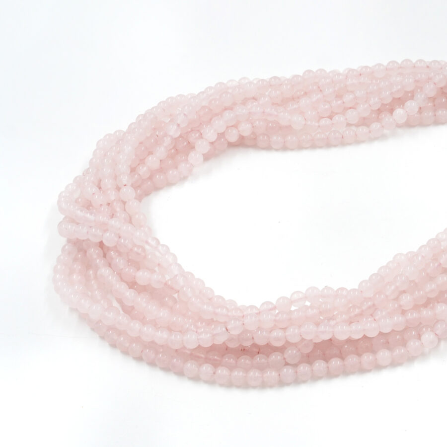 Quarzo Rosa fili tondi 4mm a 12mm – Qualità AB - immagine 2