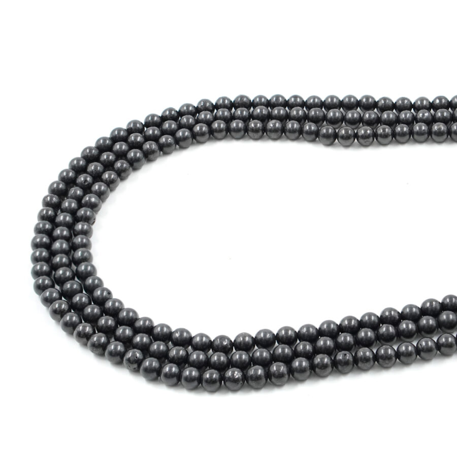 Shungite fili tondi 4mm a 12mm - immagine 3