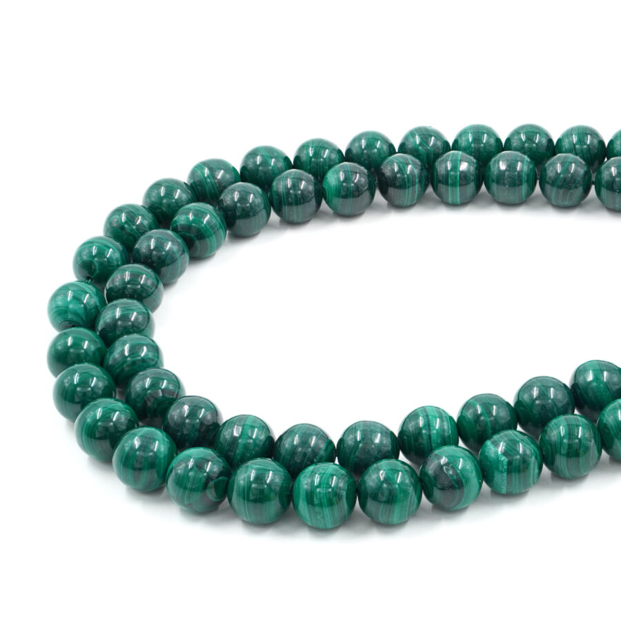 Malachite fili tondi 14mm