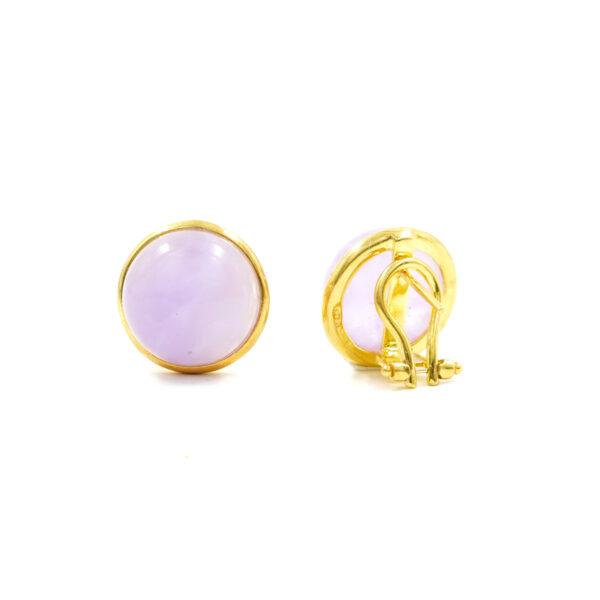 Orecchini in argento con ametista – Dorato