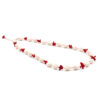 Collana con pasta di corallo rosa, corallo rosso, ematite, chiusura in argento – Rosè