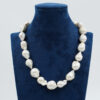 Collana con perle barocche, chiusura in argento – Rodiato