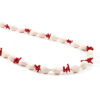 Collana con pasta di corallo rosa, corallo rosso, ematite, chiusura in argento – Rosè