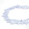 Agata Blue Lace fili sassi foro a bandiera 10x6mm, 12x8mm