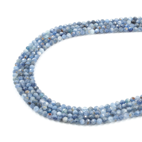 Cianite fili tondi sfaccettati 4mm