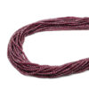 Granato fili rondelle sfaccettate 3x2mm