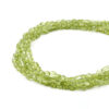 Peridoto fili ovali piatti sfaccettti 6x4mm