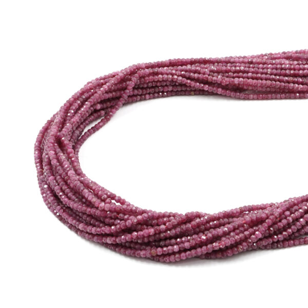 Rubini fili rondelle sfaccettate 3x2mm – Qualità A