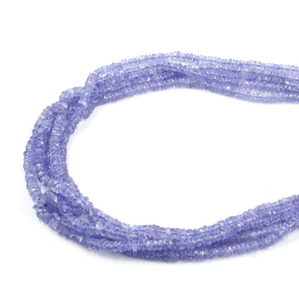Tanzanite fili rondelle sfaccettate 4x2mm