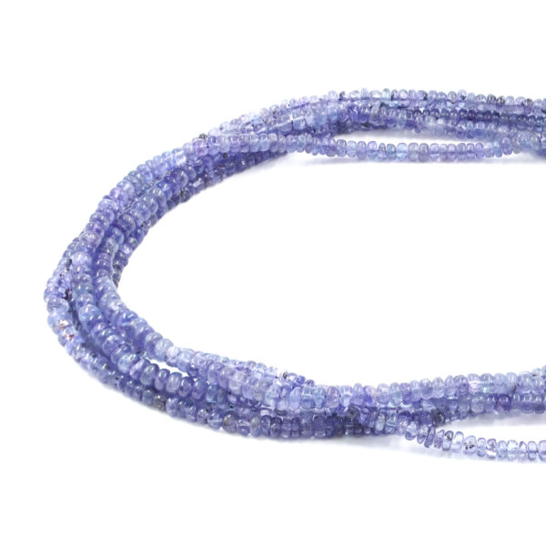 Tanzanite fili rondelle irregolari 4x3mm