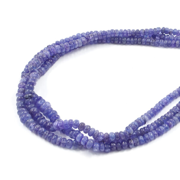 Tanzanite fili rondelle irregolari 6x3mm