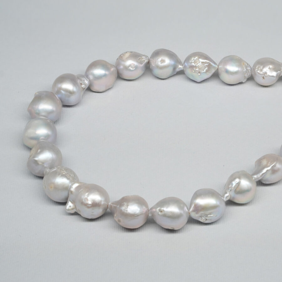 Perle d'Acqua Dolce fili barocchi 14½-16mm – Colore Grigio