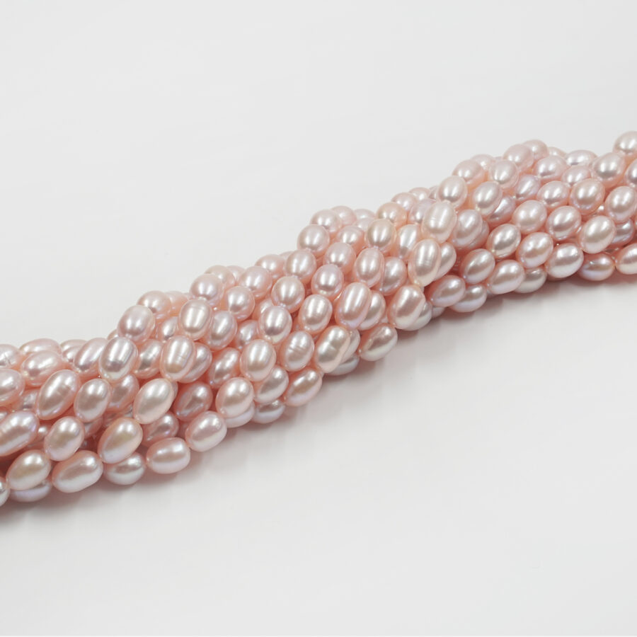 Perle d'Acqua Dolce fili riso 6½-7mm – Colore Naturale