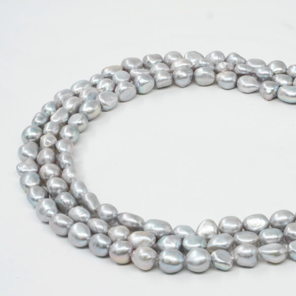 Perle d'Acqua Dolce fili barocchi 8-9mm – Colore Grigio