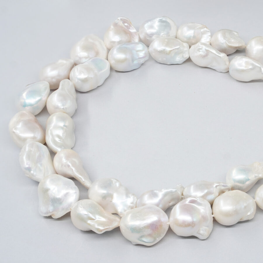 Perle d'Acqua Dolce fili barocchi con nucleo 12-15mm