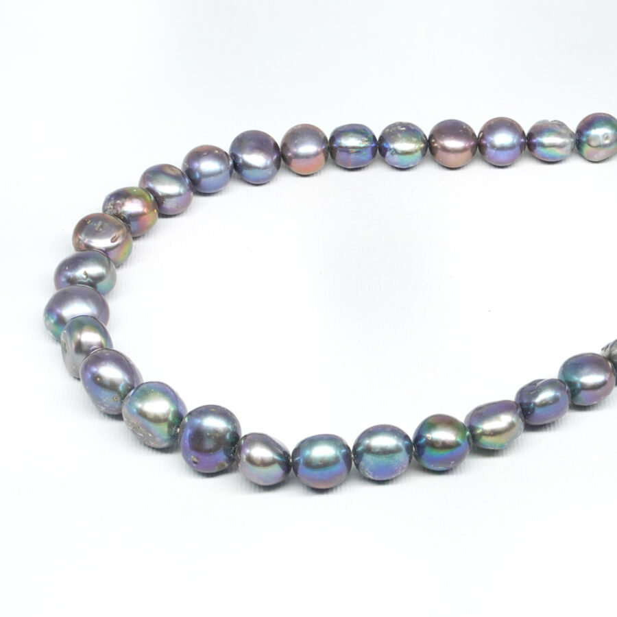Perle d'Acqua Dolce fili barocchi 12-13mm – Colore Grigio