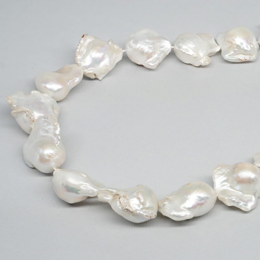 Perle d'Acqua Dolce fili barocchi 14mm a Salire