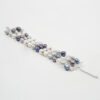 Bracciale Multifilo in perla multicolore, chiusura in argento rodiato - BRA2372