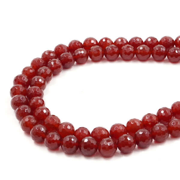 Agata Rossa fili tondi sfaccettati 3mm a 20mm