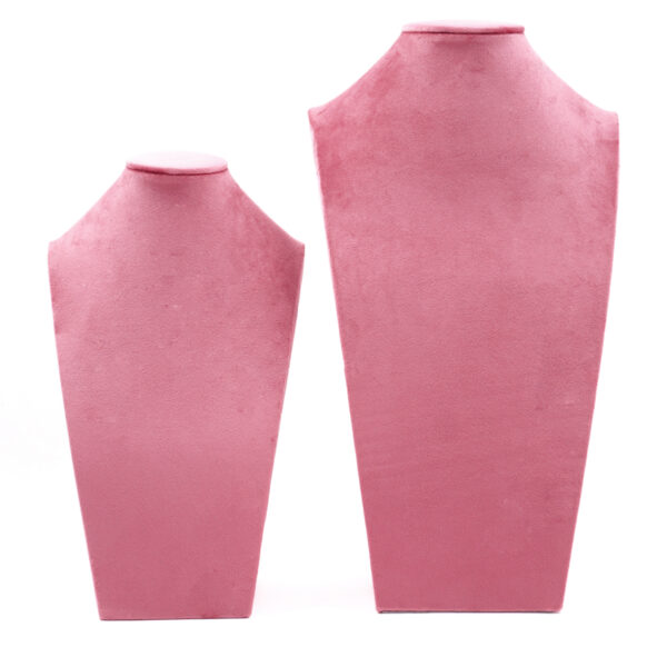 Collo Espositore per Collane Busto Altezza 31cm e 40cm – Rosa Camelia