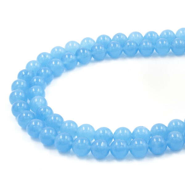 Giada azzurra tinta fili tondi 6mm a 10mm