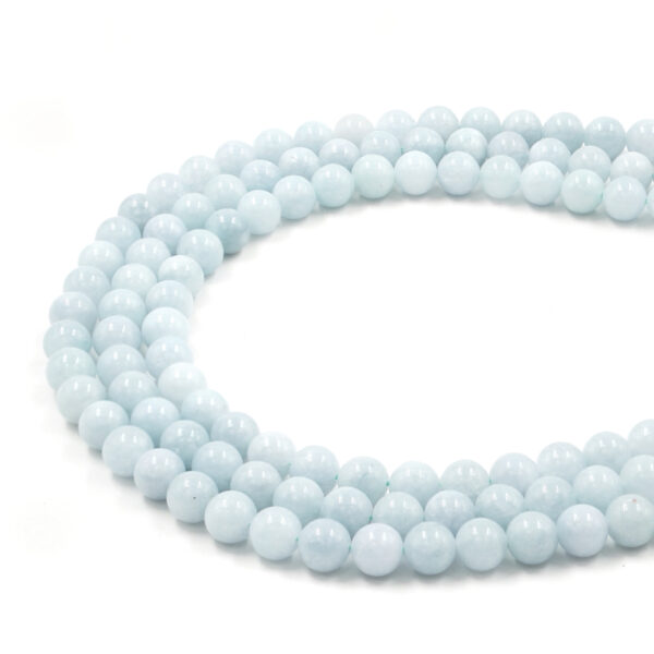 Giada calcedonio tinta fili tondi 6mm a 10mm