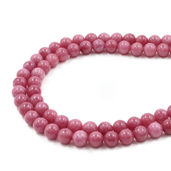 Giada fragola tinta fili tondi 6mm a 14mm