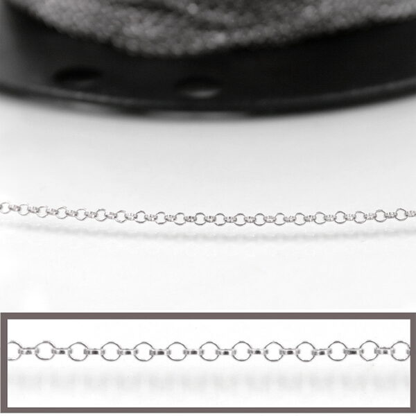 Catena Rolo' in argento diametro 1,65mm – Argentato - SM1434
