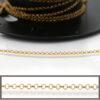 Catena Rolo' in argento diametro 2,00mm – Dorato - SM1435